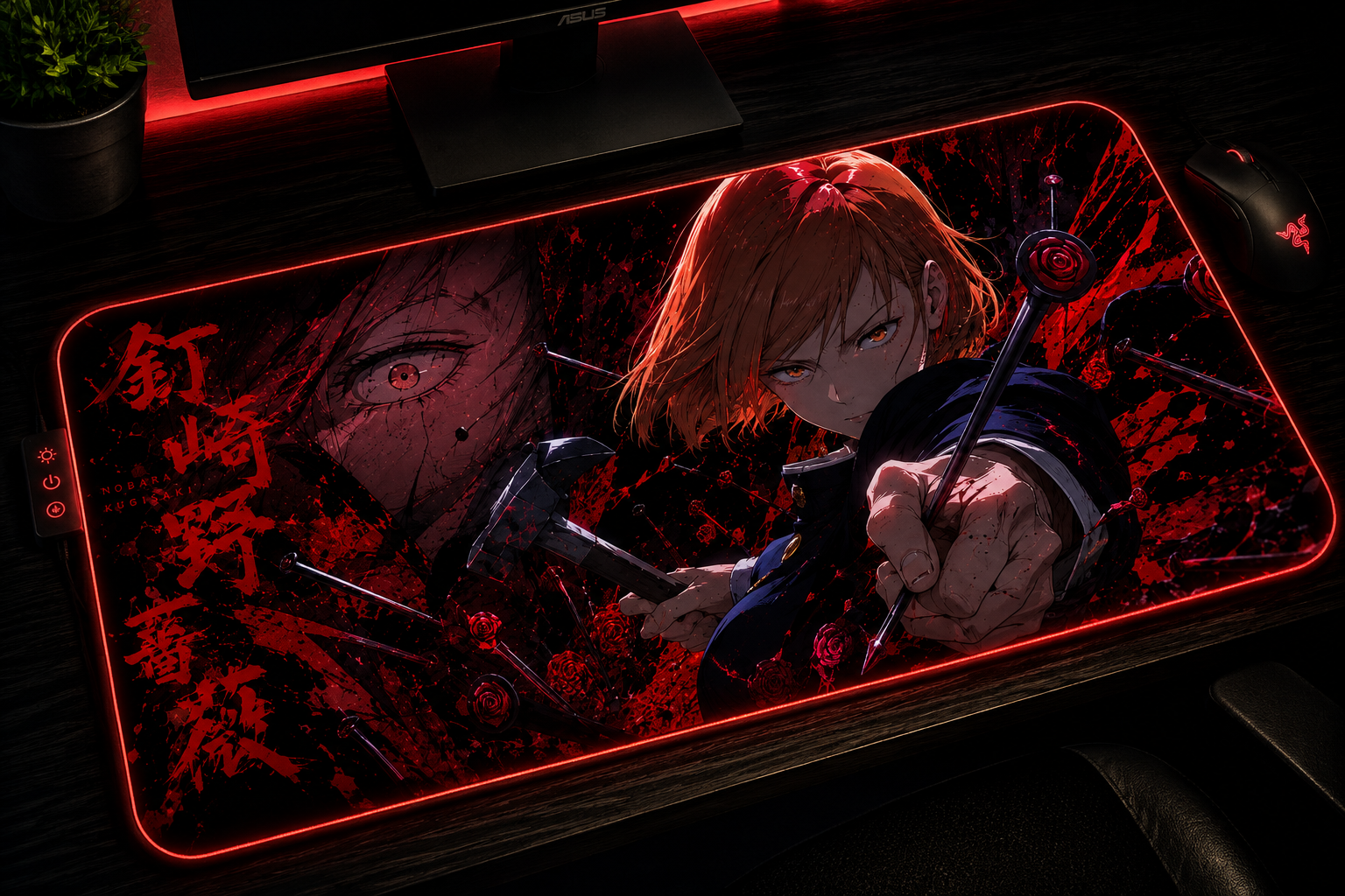 Jujutsu Kaisen Inspired XXL Gaming Mouse Pad 07 LED