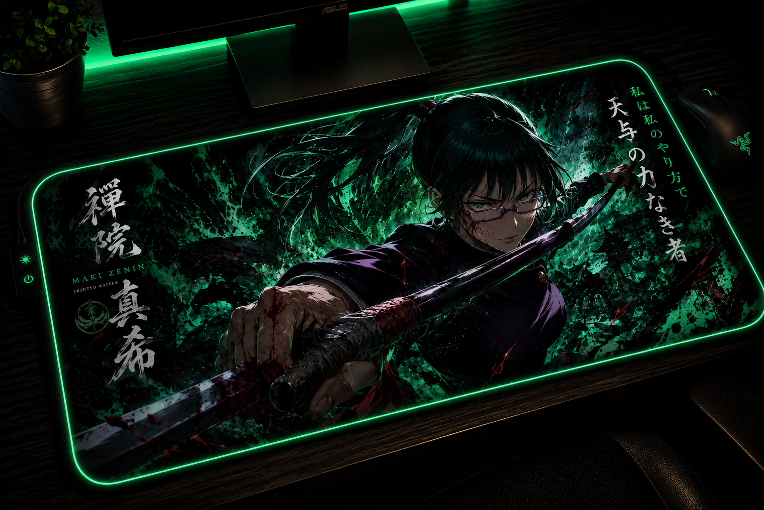 Jujutsu Kaisen Inspired XXL Gaming Mouse Pad 08 LED