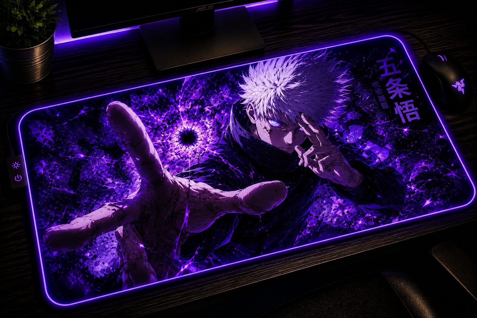 Jujutsu Kaisen Inspired XXL Gaming Mouse Pad 10 LED
