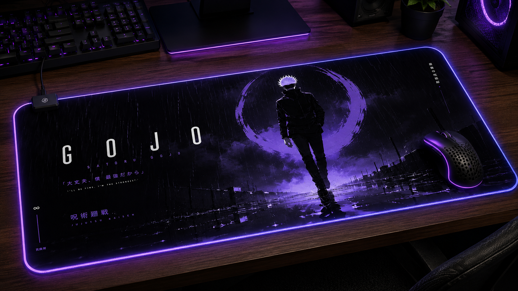 Jujutsu Kaisen Inspired XXL Gaming Mouse Pad 14 LED