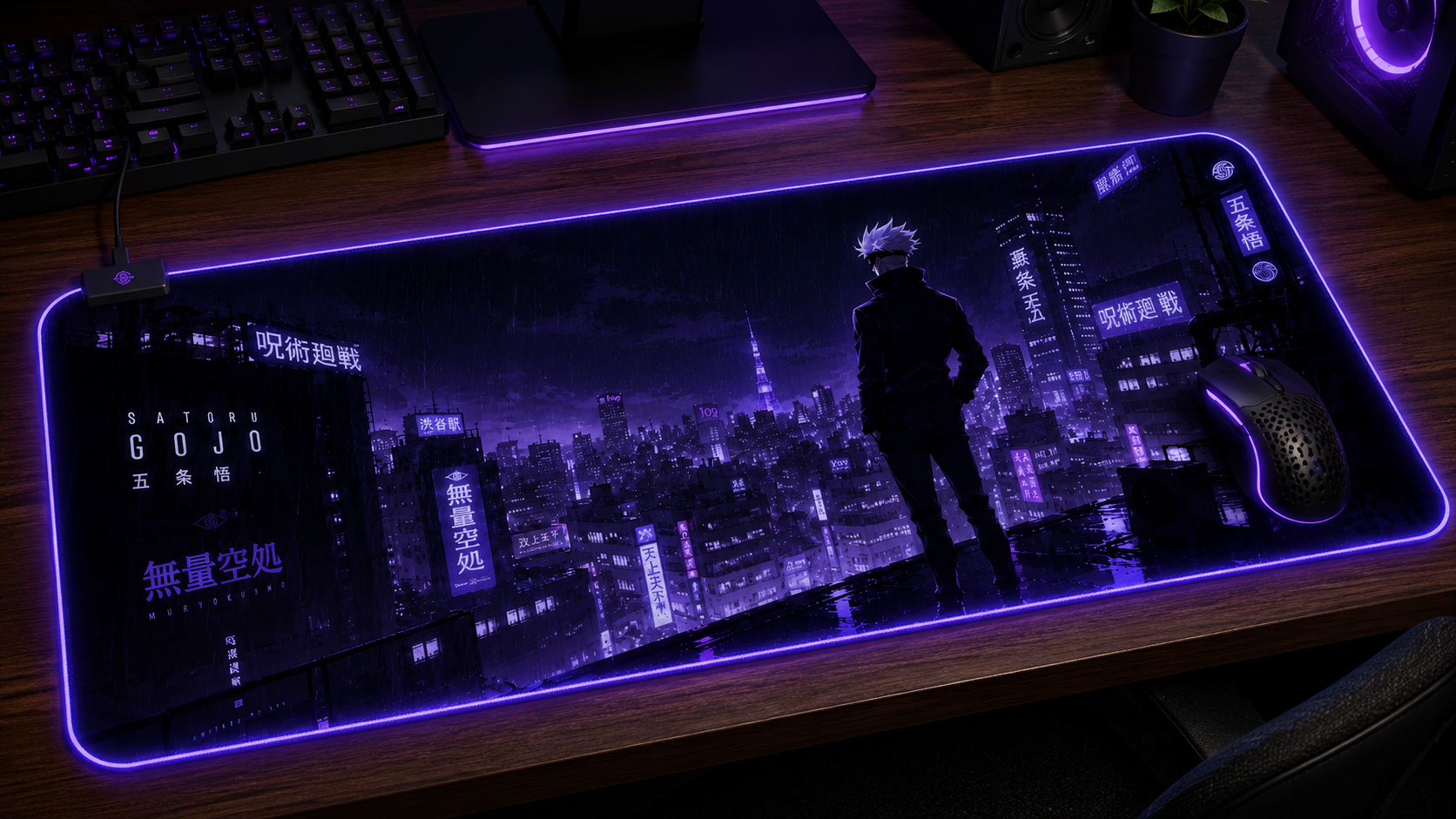 Jujutsu Kaisen Inspired XXL Gaming Mouse Pad 15 LED