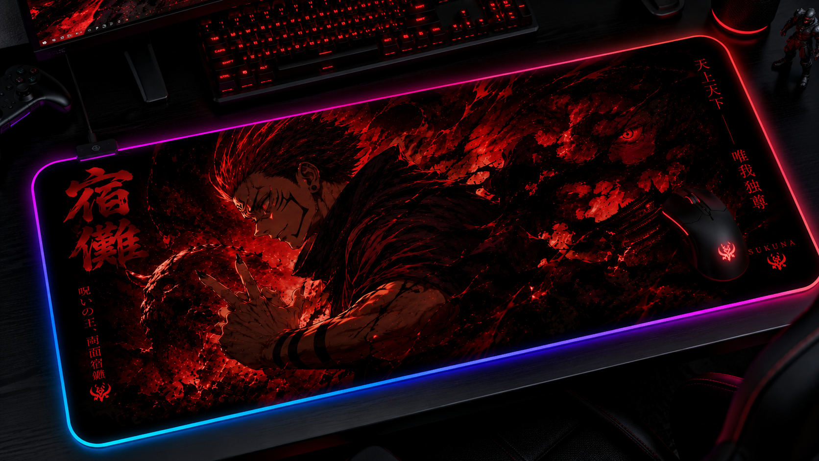 Jujutsu Kaisen Inspired XXL Gaming Mouse Pad 21 LED