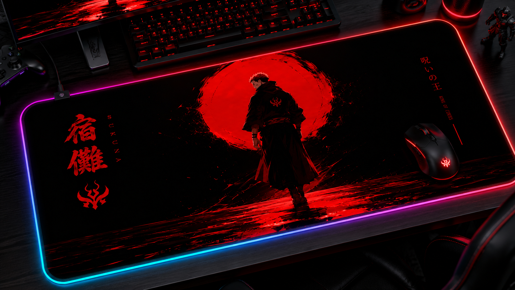Jujutsu Kaisen Inspired XXL Gaming Mouse Pad 23 LED