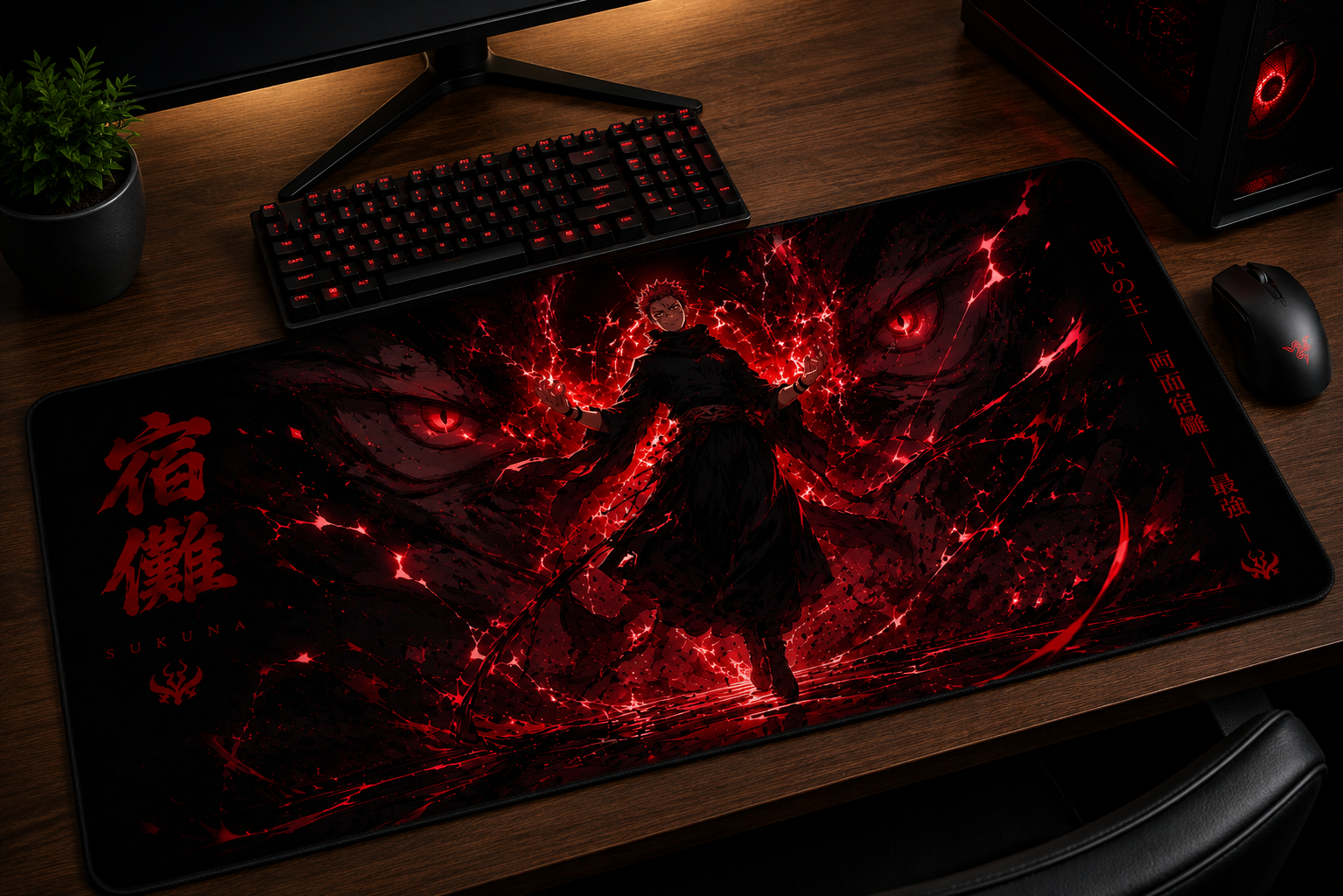 Jujutsu Kaisen Inspired XXL Gaming Mouse Pad 26 Non-LED
