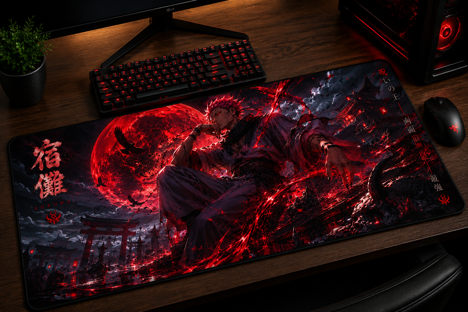 Jujutsu Kaisen Inspired XXL Gaming Mouse Pad 27 Non-LED