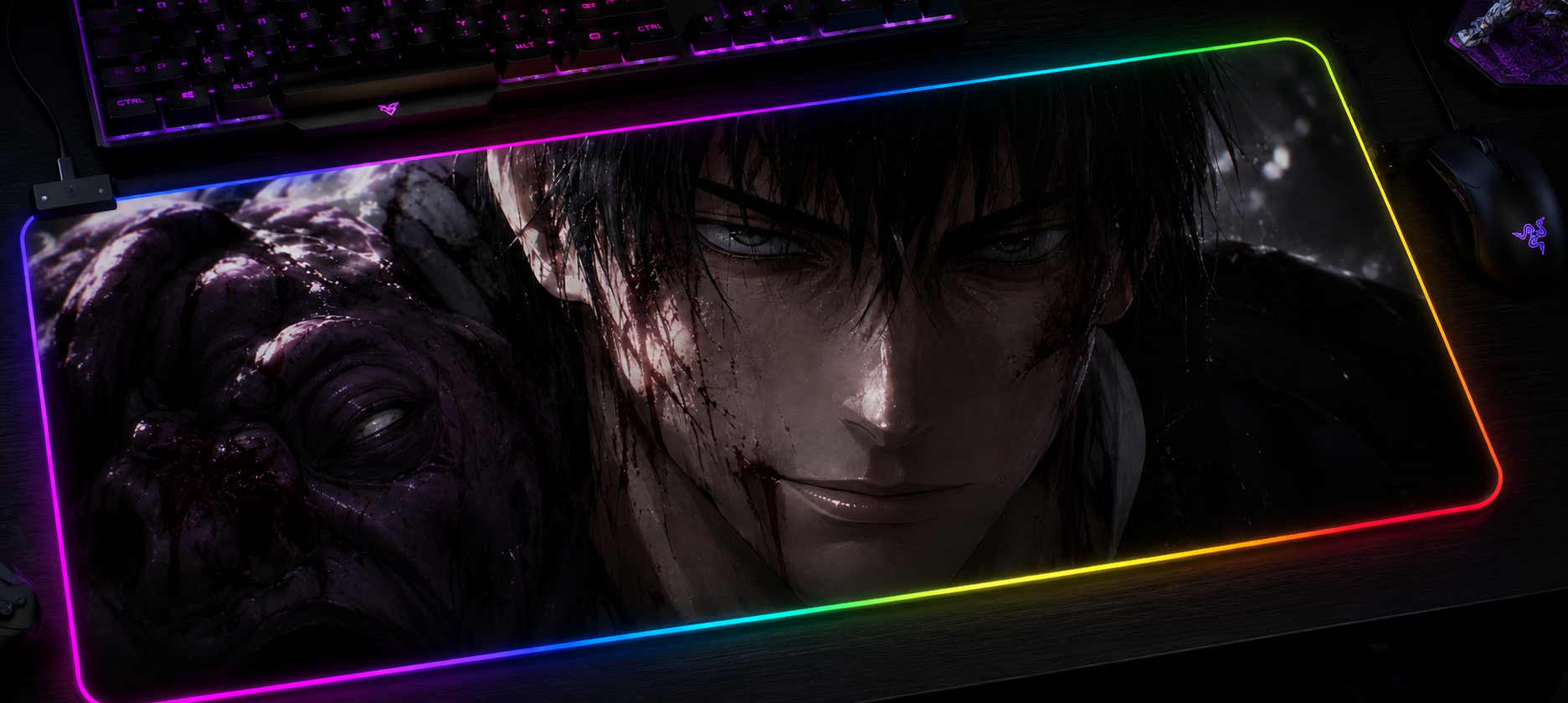 Jujutsu Kaisen Inspired XXL Gaming Mouse Pad 29 LED