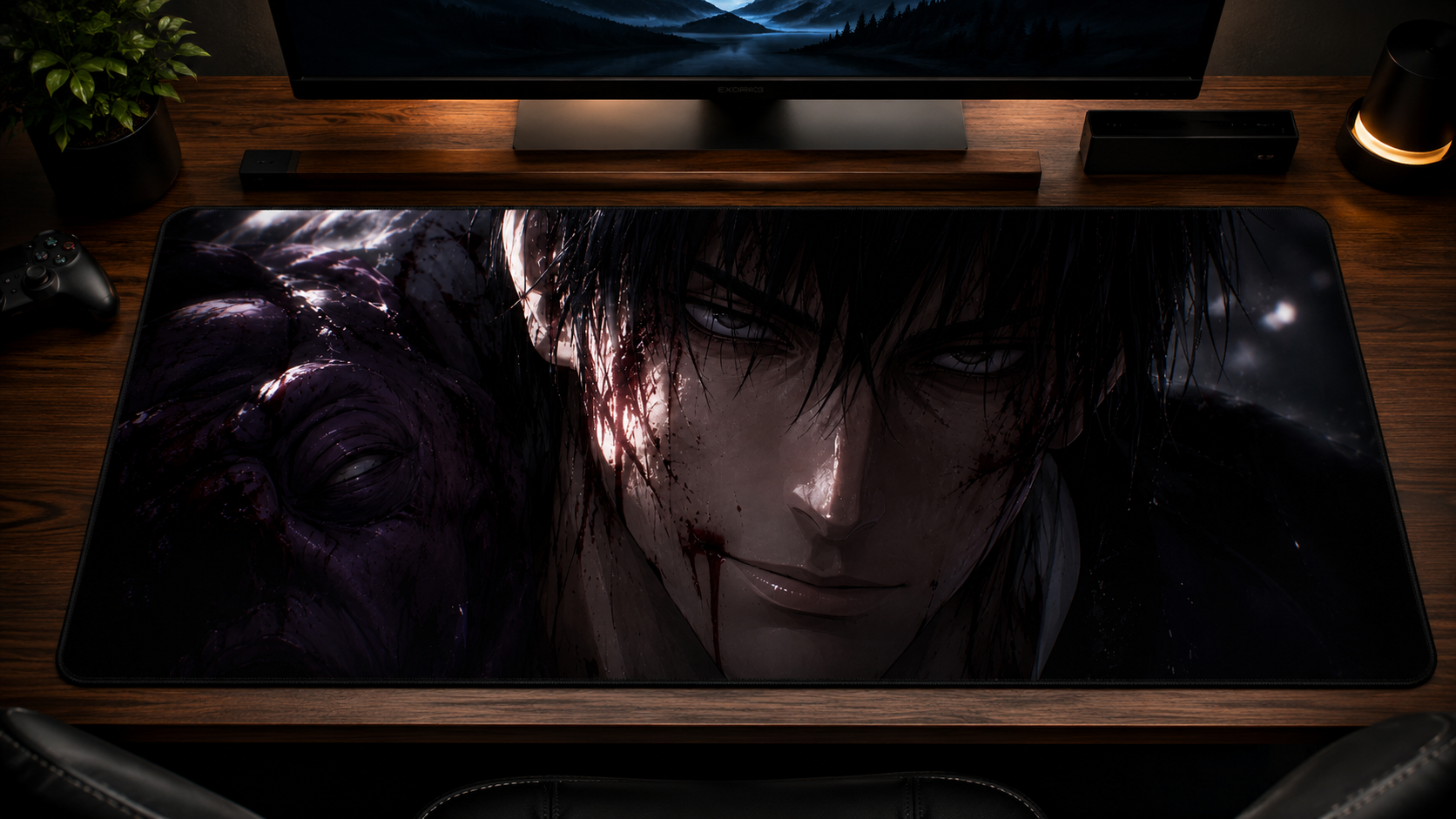 Jujutsu Kaisen Inspired XXL Gaming Mouse Pad 29 Non-LED