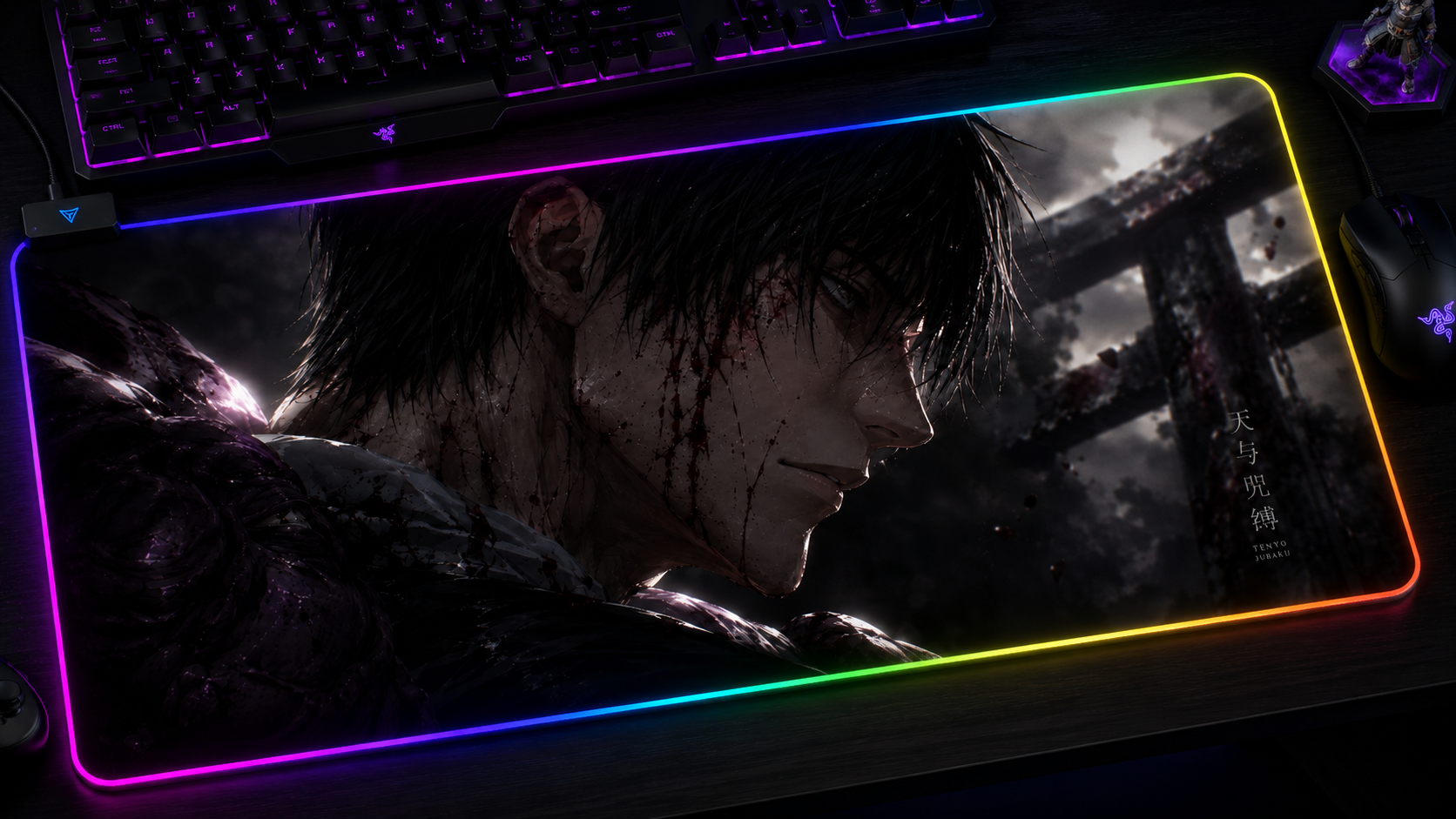 Jujutsu Kaisen Inspired XXL Gaming Mouse Pad 30 LED