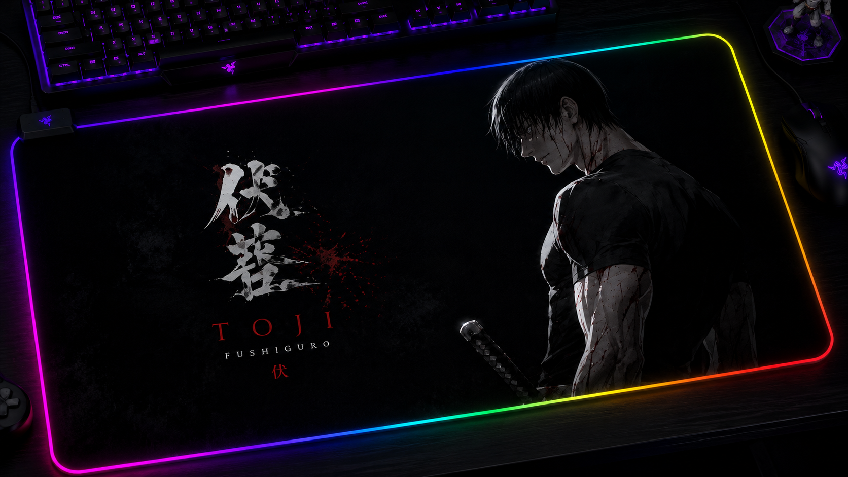 Jujutsu Kaisen Inspired XXL Gaming Mouse Pad 33 LED