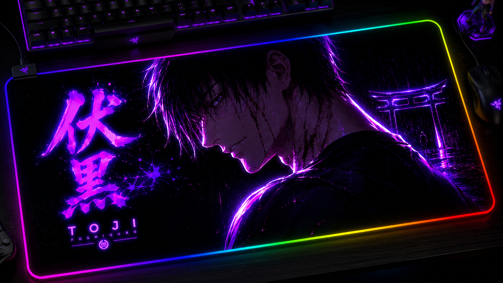Jujutsu Kaisen Inspired XXL Gaming Mouse Pad 34 LED