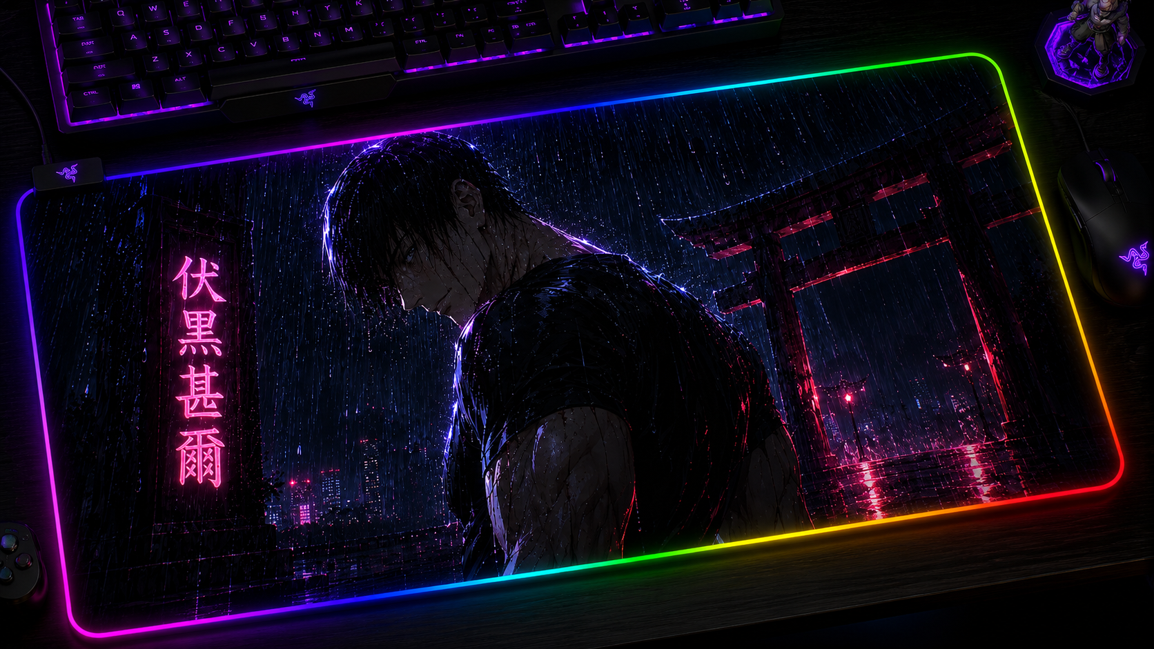 Jujutsu Kaisen Inspired XXL Gaming Mouse Pad 35 LED