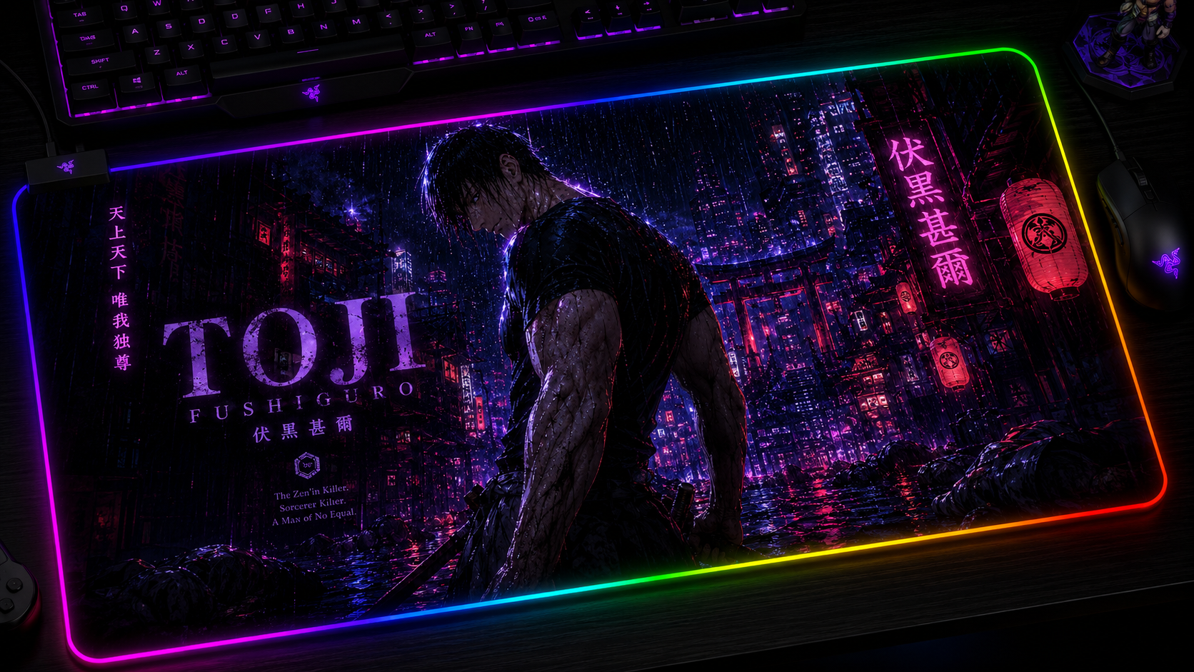 Jujutsu Kaisen Inspired XXL Gaming Mouse Pad 36 LED