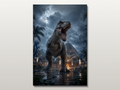 Jurassic World inspired canvas poster 01 clean wall art preview