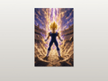 Majin Vegeta inspired canvas poster artwork 02