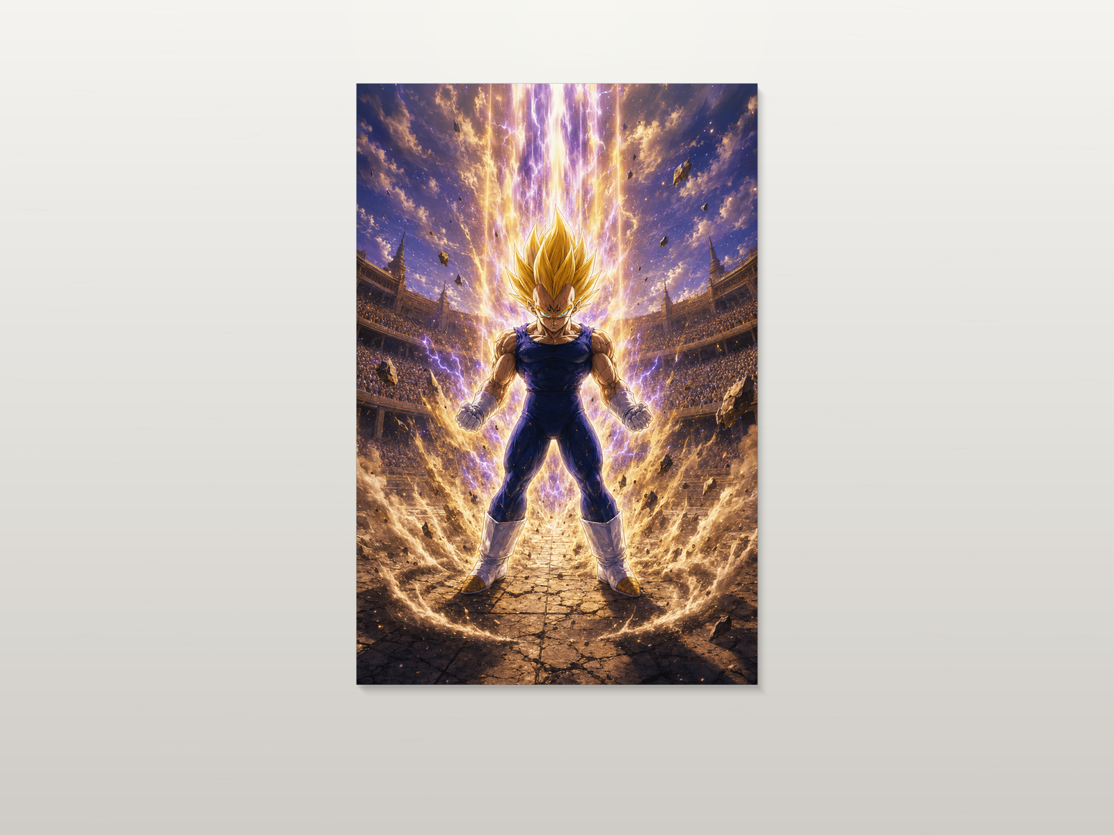 Majin Vegeta inspired canvas poster artwork 02