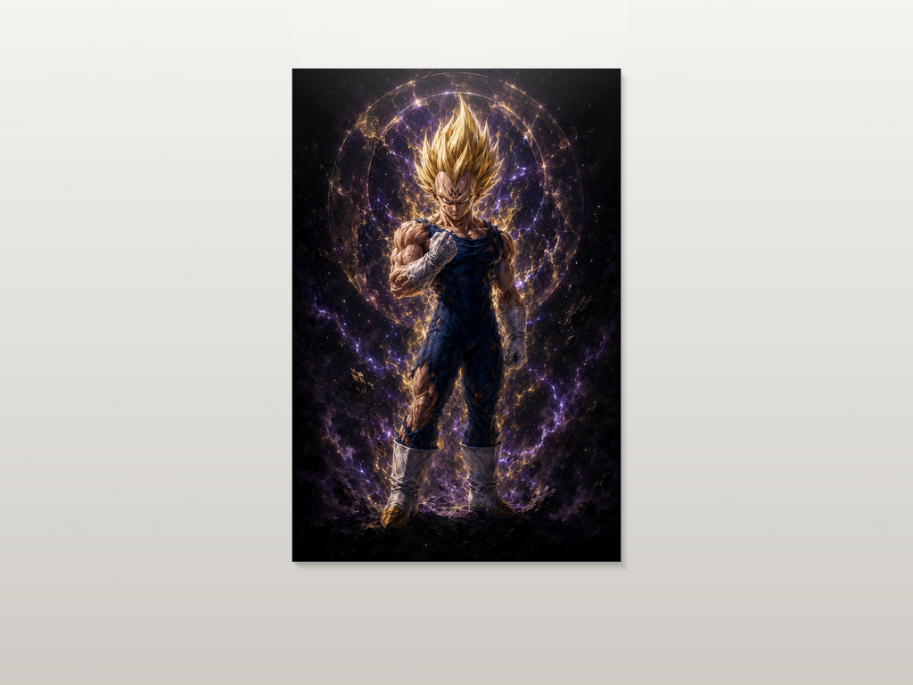 Majin Vegeta inspired canvas poster artwork 03