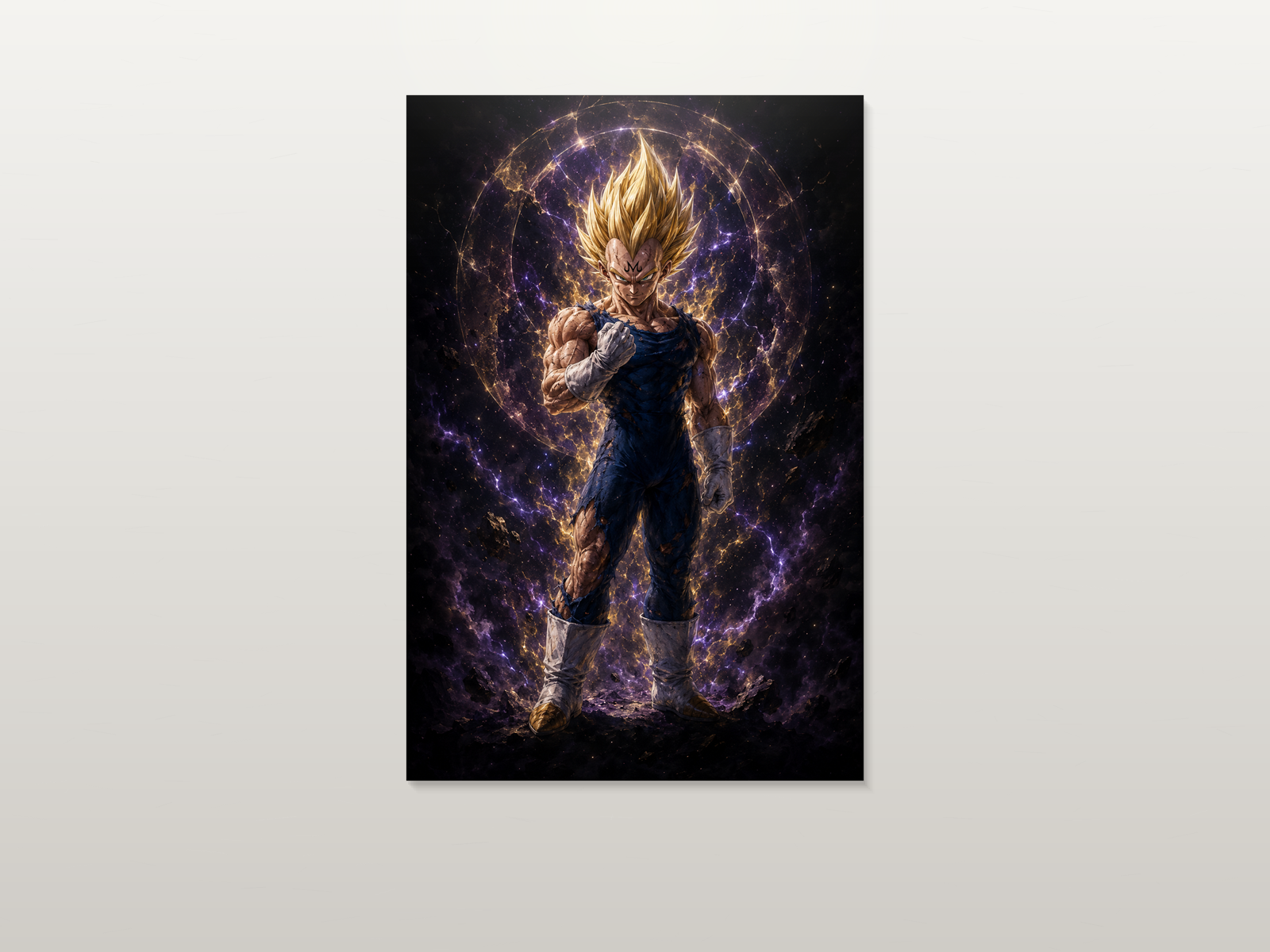 Majin Vegeta inspired canvas poster artwork 03