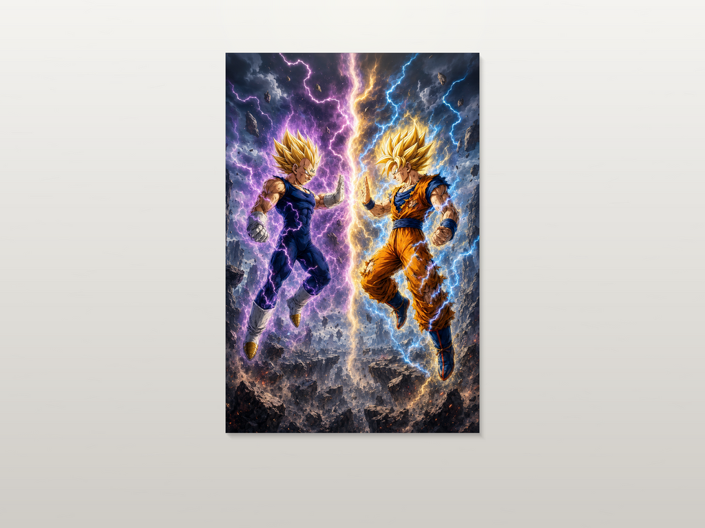 Majin Vegeta inspired canvas poster artwork 04