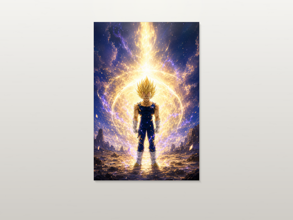 Majin Vegeta inspired canvas poster artwork 05