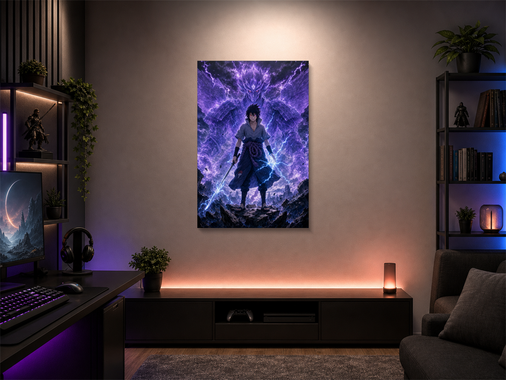 Naruto inspired canvas poster room mockup 02