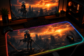 NieR 2B inspired XXL gaming mouse pad 01 LED