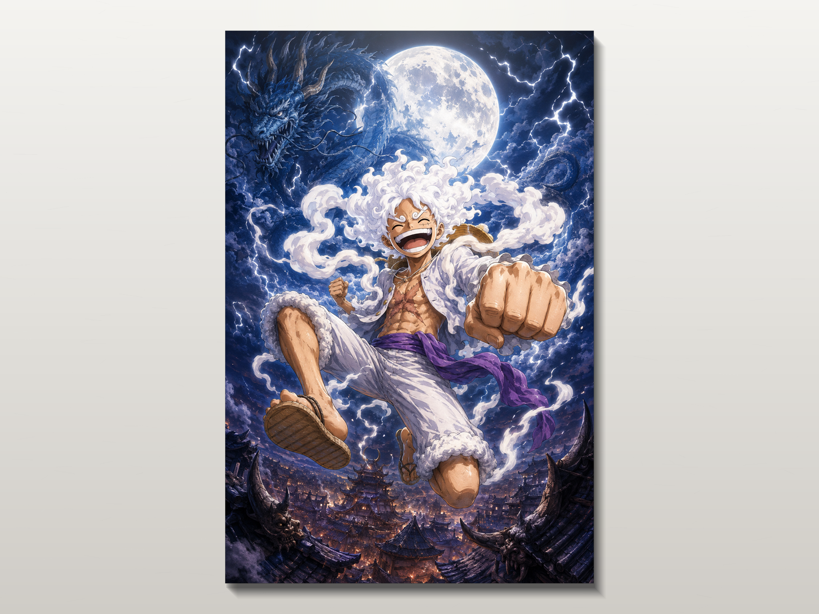 One Piece inspired canvas poster 01 clean wall art preview
