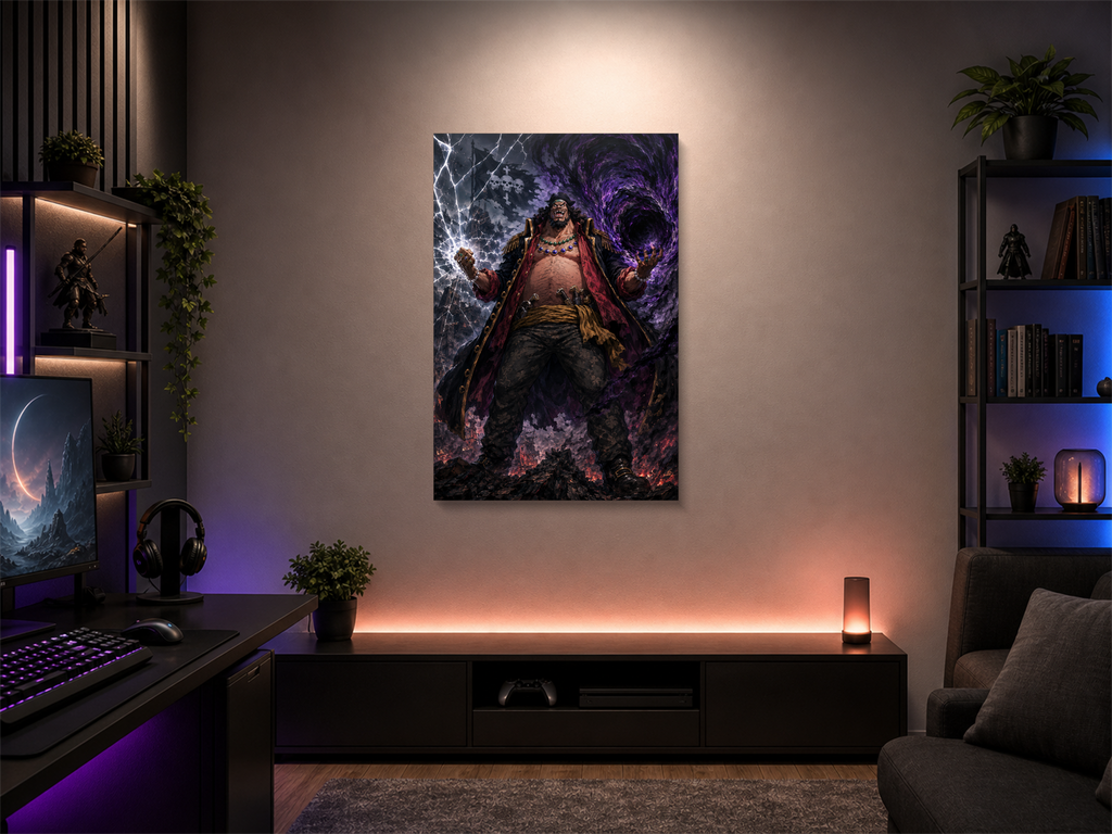 One Piece inspired canvas poster 04 room mockup