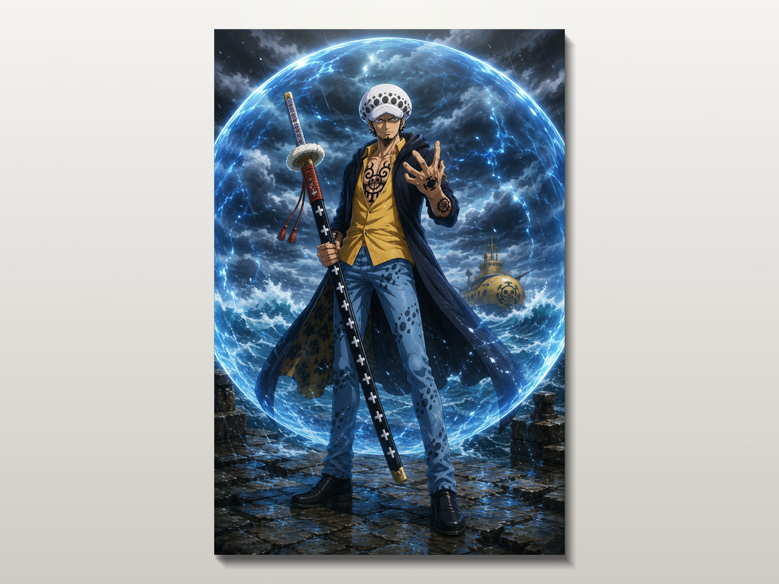 One Piece inspired canvas poster 05 clean wall art preview
