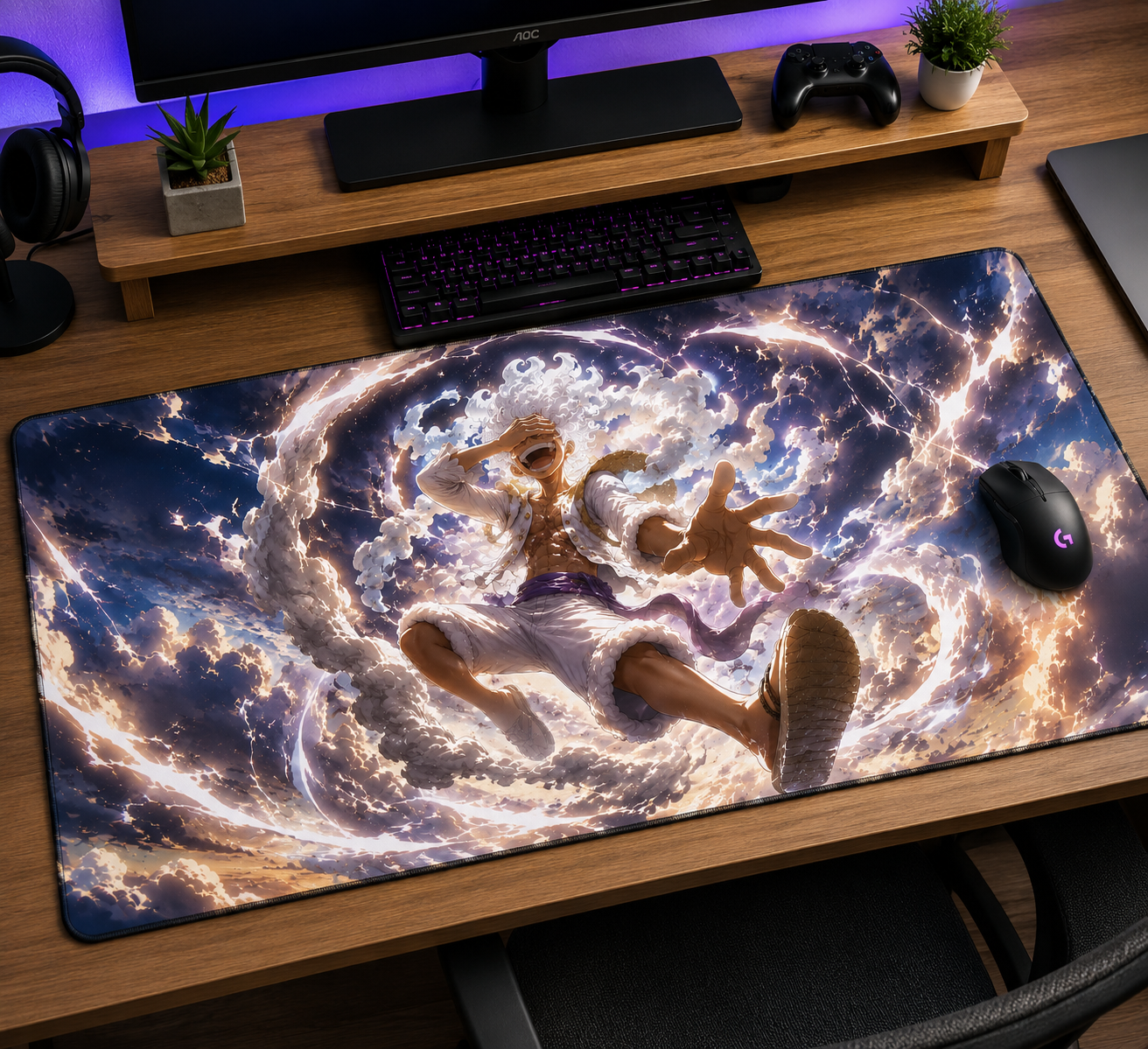 One Piece inspired XXL gaming mouse pad 02 Non-LED version