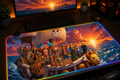 One Piece inspired XXL gaming mouse pad 10 LED version