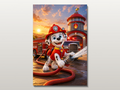 Paw Patrol inspired canvas poster 03 clean wall art preview