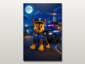 Paw Patrol inspired canvas poster 04 clean wall art preview