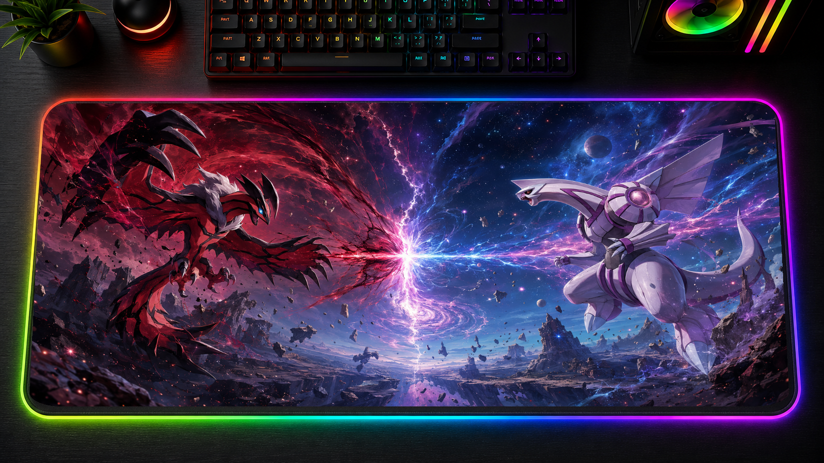 Pokemon inspired XXL gaming mouse pad 04 LED RGB version, 3 mm thick