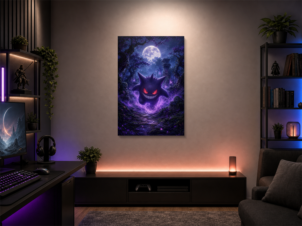 Pokemon inspired canvas poster room mockup 01