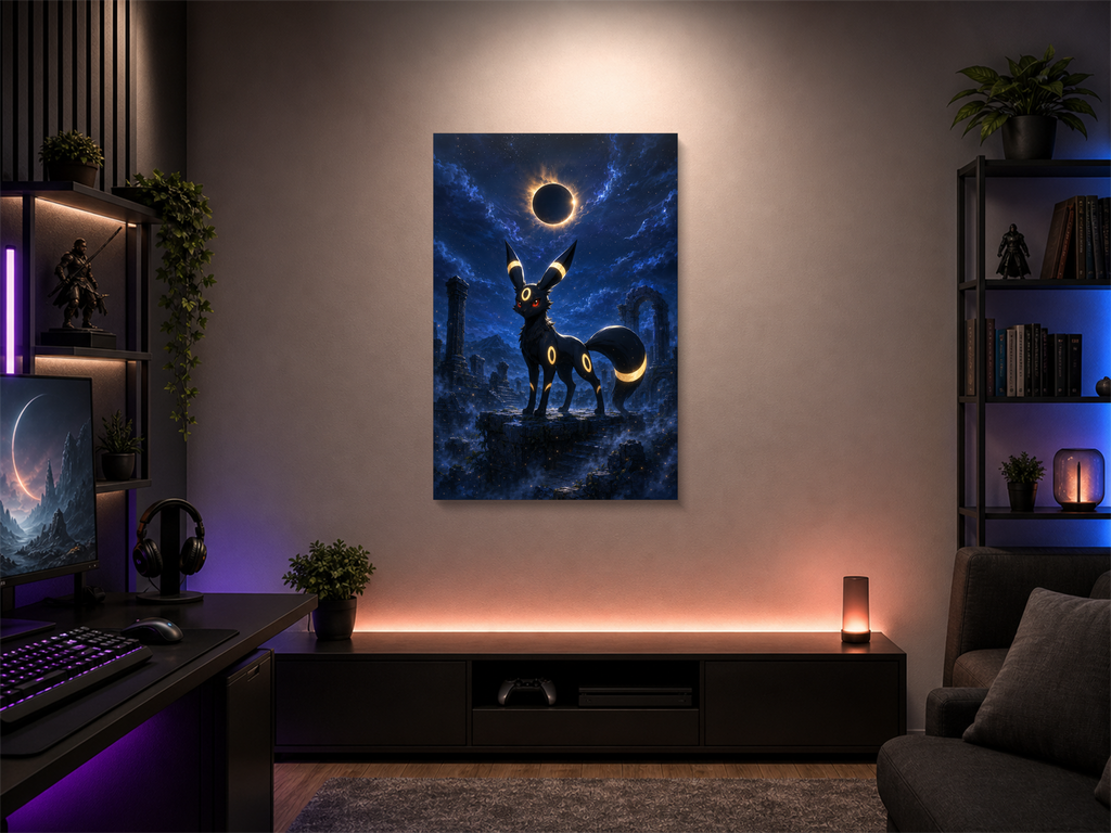 Pokemon inspired canvas poster room mockup 04