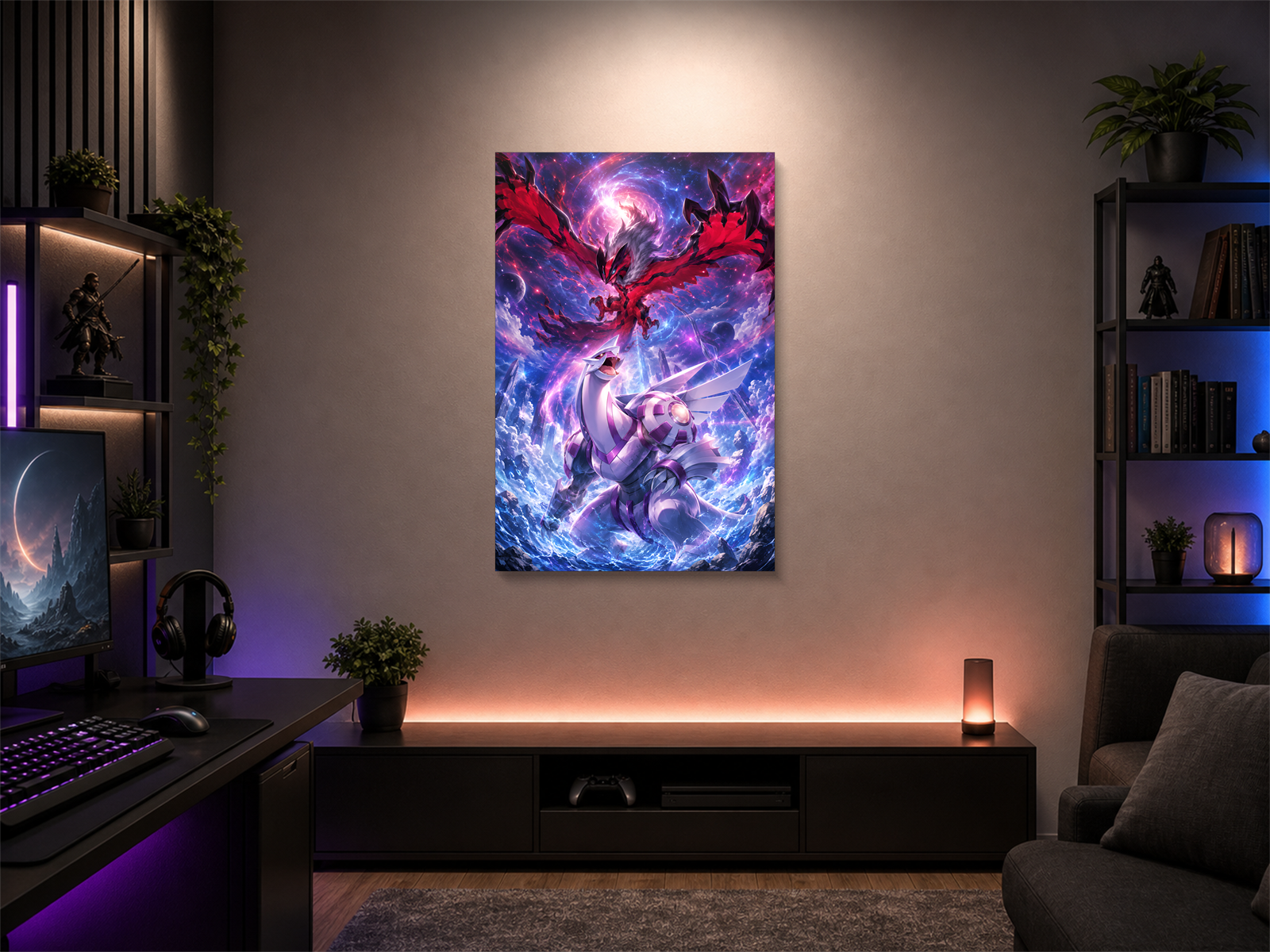 Pokemon inspired canvas poster room mockup 05