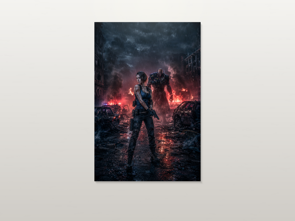 Resident Evil inspired canvas poster artwork 04