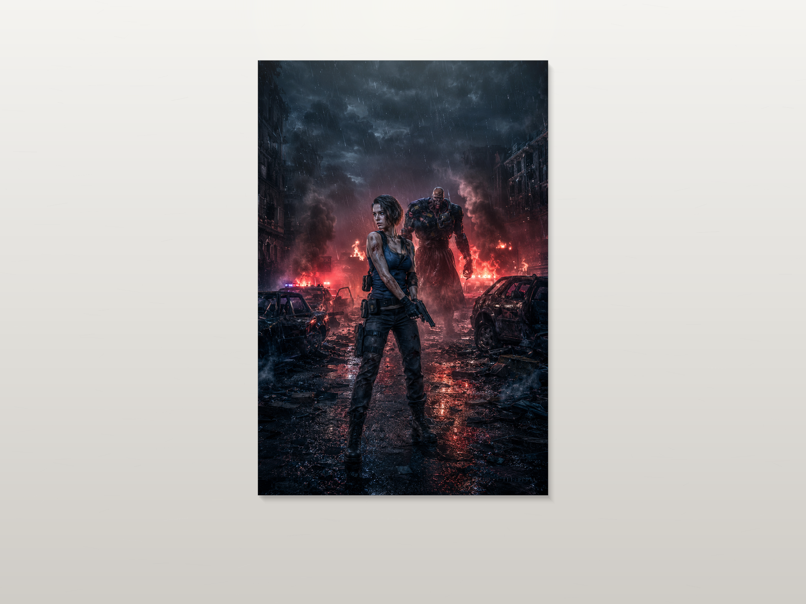 Resident Evil inspired canvas poster artwork 04