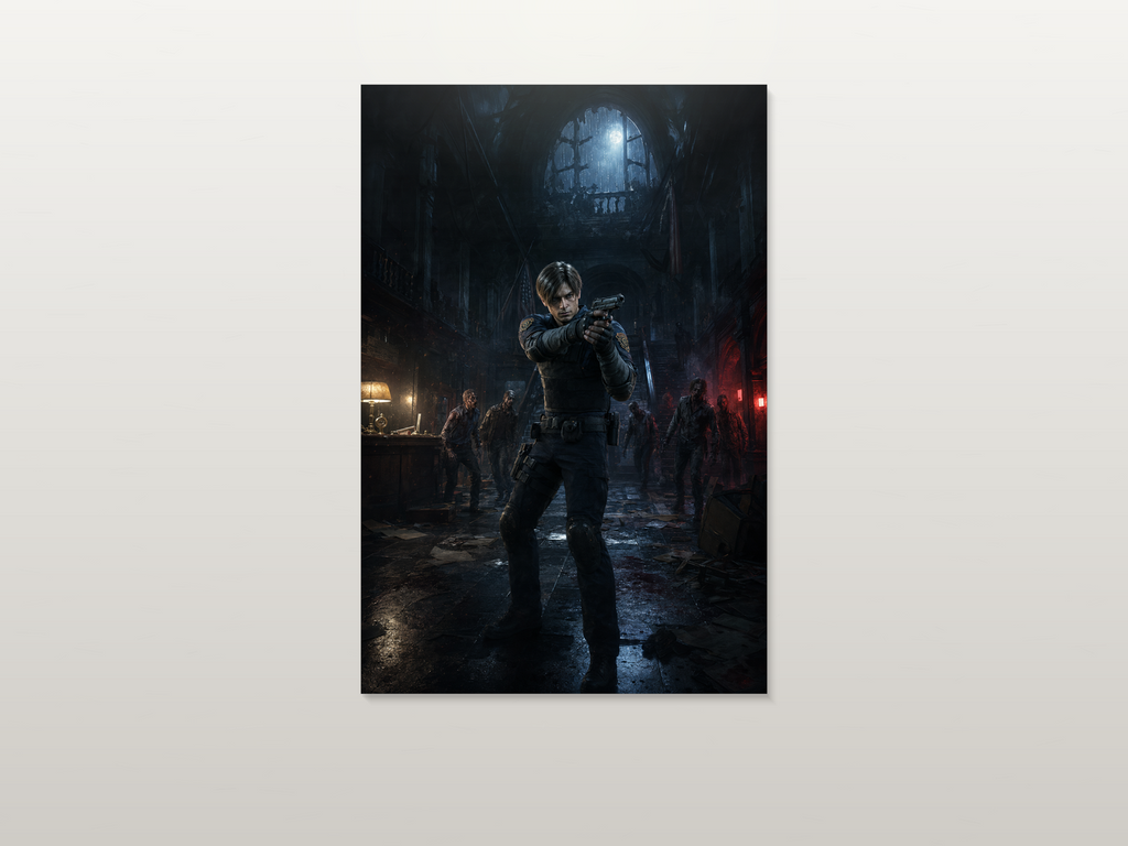 Resident Evil inspired canvas poster artwork 05