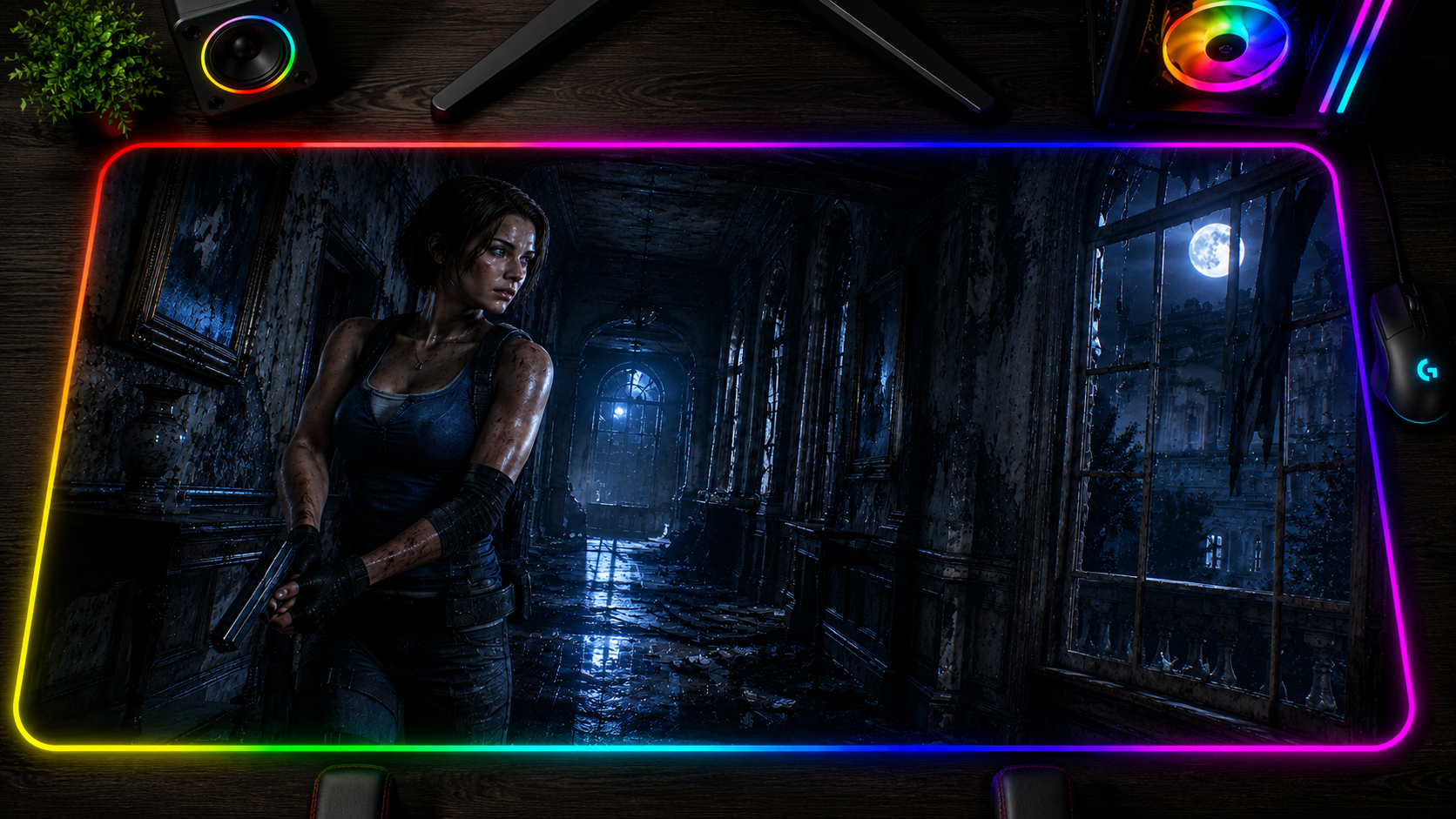 Resident Evil Inspired XXL Gaming Mouse Pad 03 LED