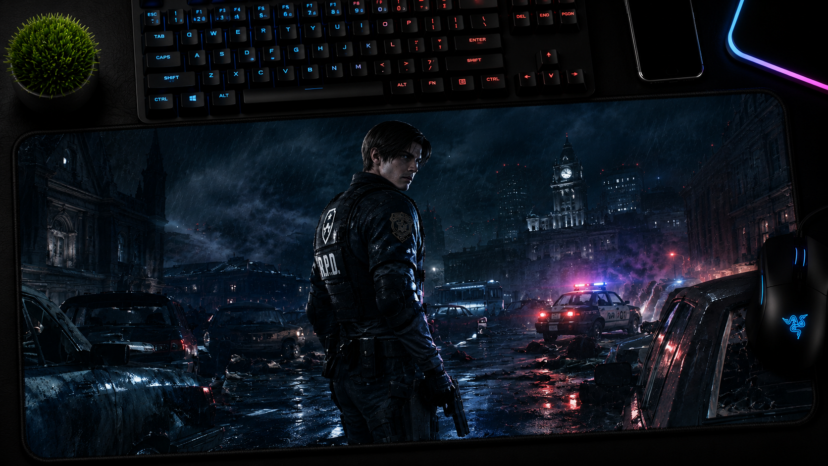 Resident Evil Inspired XXL Gaming Mouse Pad 01 Non-LED