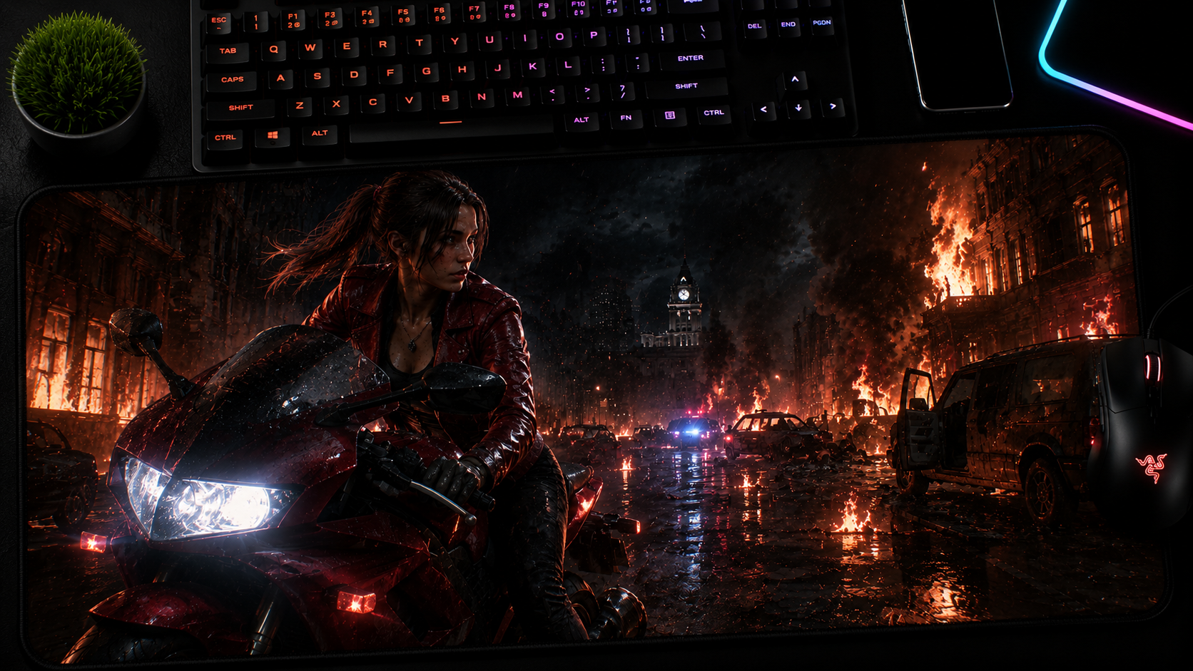Resident Evil Inspired XXL Gaming Mouse Pad 04 Non-LED