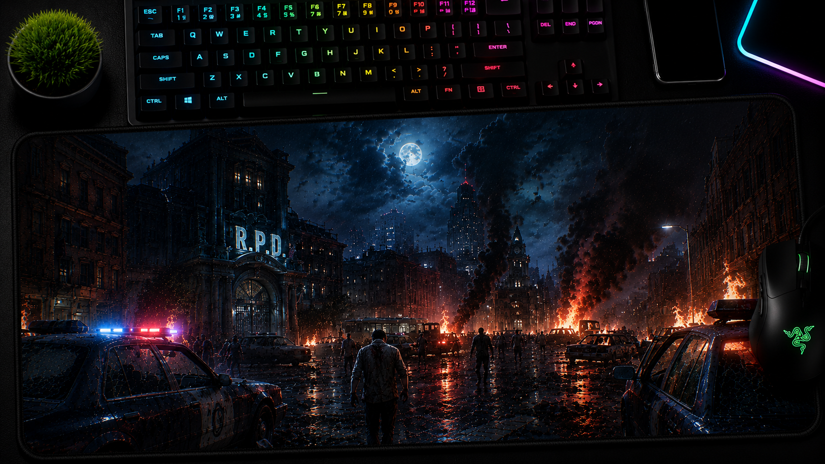 Resident Evil Inspired XXL Gaming Mouse Pad 09 Non-LED