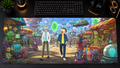 Rick and Morty inspired XXL gaming mouse pad 09 Non-LED version, 3 mm thick