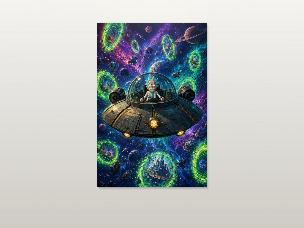 Rick and Morty inspired canvas poster artwork 01