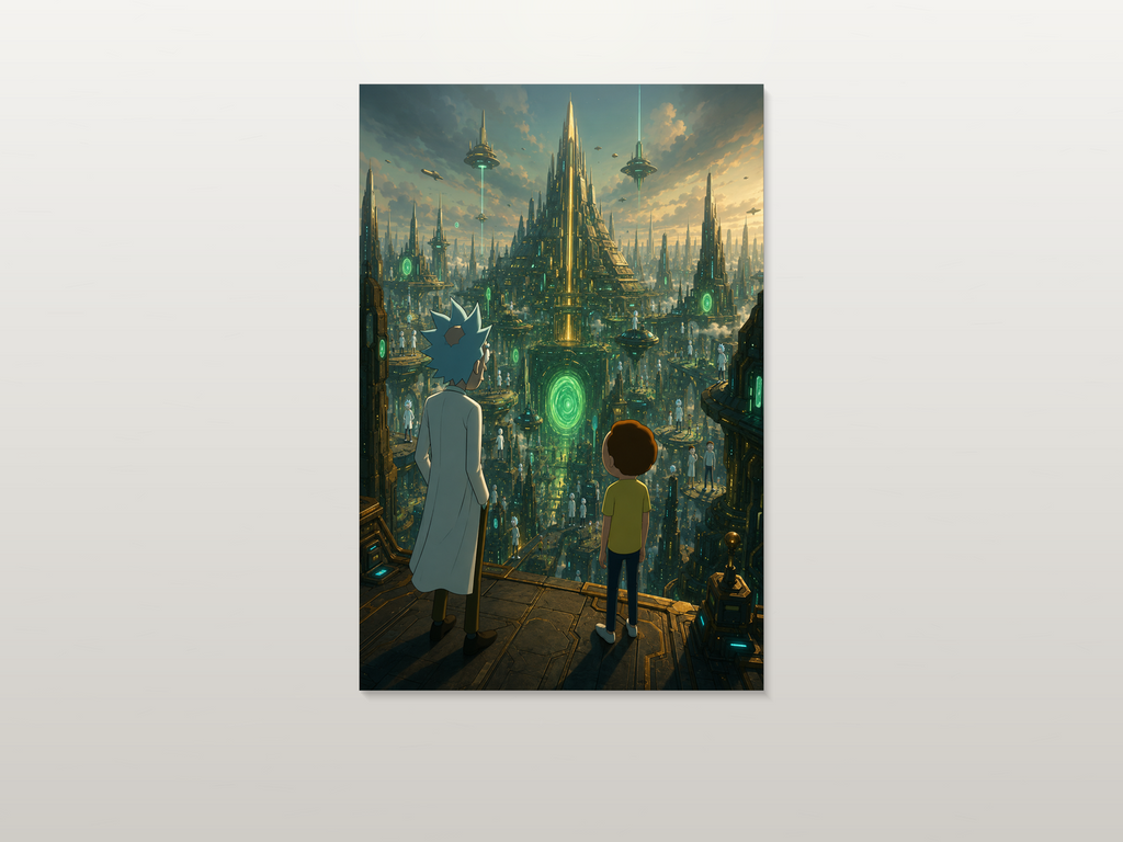Rick and Morty inspired canvas poster artwork 03