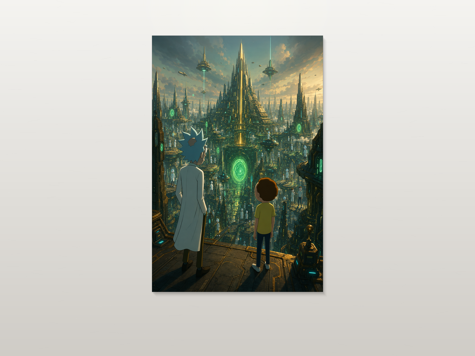 Rick and Morty inspired canvas poster artwork 03