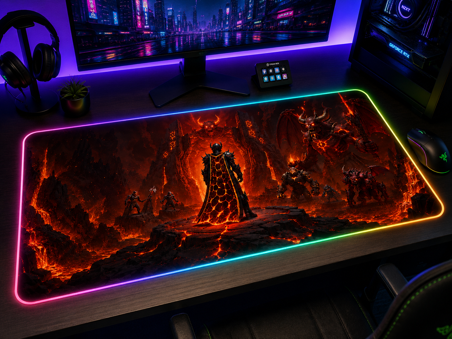 RuneScape Inspired XXL Gaming Mouse Pad 02 LED