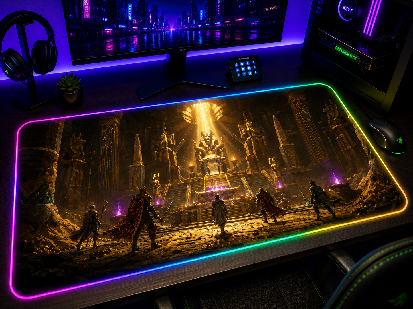 RuneScape Inspired XXL Gaming Mouse Pad 07 LED