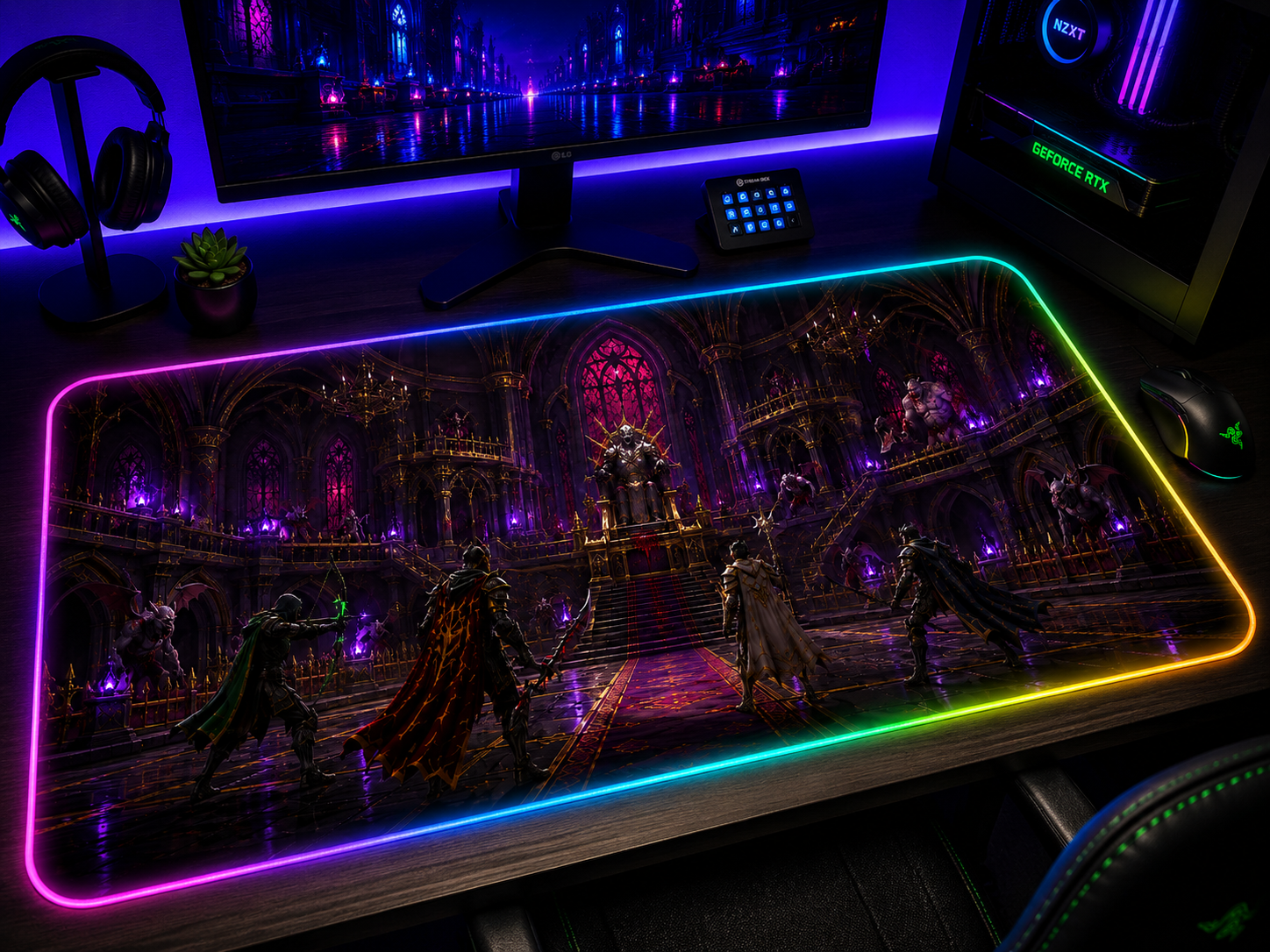 RuneScape Inspired XXL Gaming Mouse Pad 08 LED
